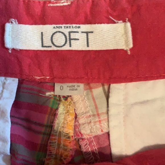 Ann Taylor Loft Plaid Shorts - Picture 3 of 7